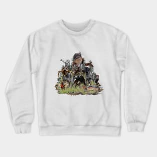 German Wirehaired Pointers, GWP Pointing dog Crewneck Sweatshirt